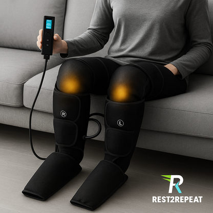 Masseur de jambes & bras par compression d'air chaud et froid.
