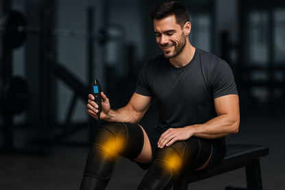 Masseur de jambes & bras par compression d'air chaud et froid.